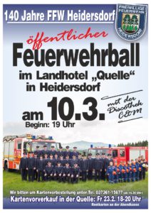 Feuerwehrball Heidersdorf (öffentlich) @ Hotel "Quelle"