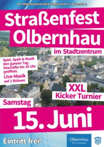 Straßenfest Geschäfte bis 18 Uhr geöffnet @ Stadt Olbernhau
