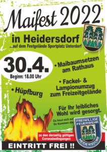 Maifest 2022 Heidersdorf @ Rathaus und Festgelände
