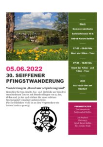 30. Seiffener Pfingstwanderung @ Start Sommerrodelbahn