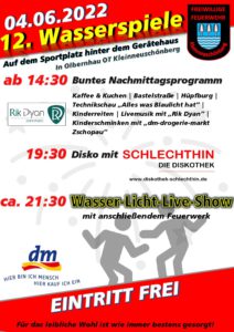 12. Wasserspiele Kleinneuschönberg @ FFW / Sportplatz