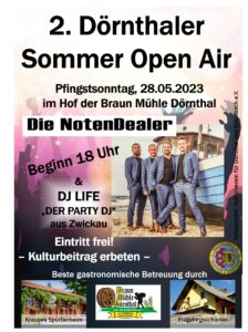 2. Dörnthaler Sommer Open Air @ Hof der Braun Mühle Dörnthal