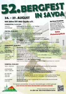 52. Bergfest Sayda @ Festplatz