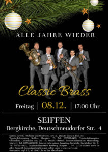 Classic Brass - Alle Jahre Wieder! @ Bergkirche Seiffen